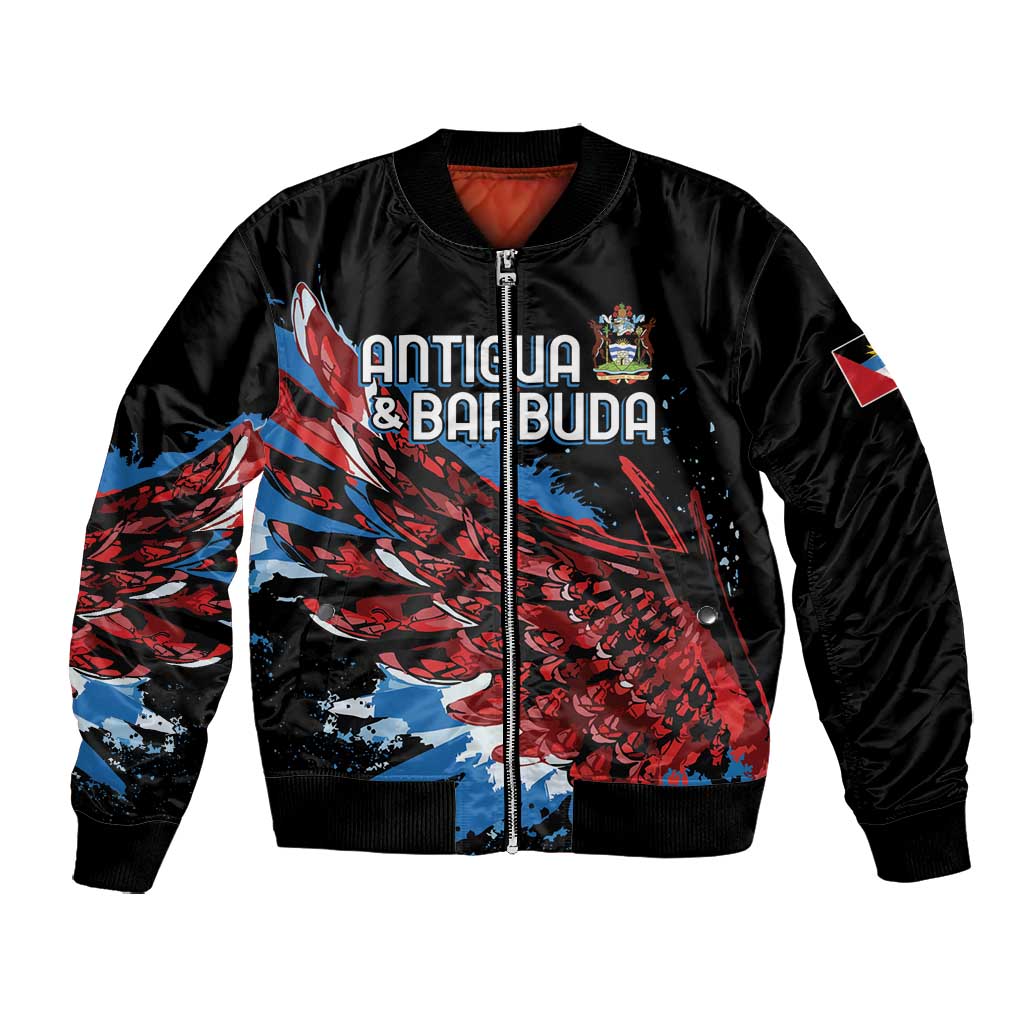 Afro-Antigua and Barbuda Cricket Custom Bomber Jacket Falcons Wings - Take Off - African Pride