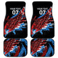 Afro-Antigua and Barbuda Cricket Car Mats Falcons Wings - Take Off - African Pride