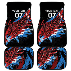 Afro-Antigua and Barbuda Cricket Car Mats Falcons Wings - Take Off - African Pride