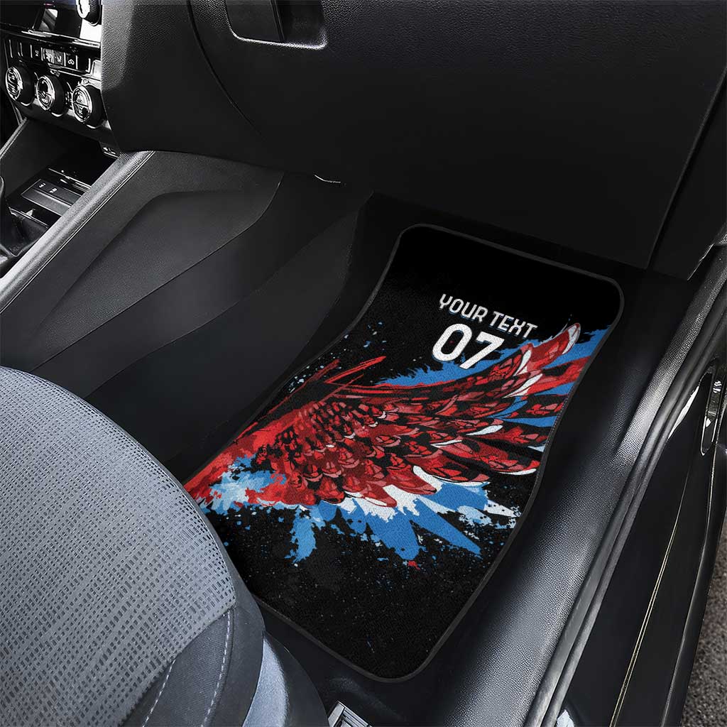 Afro-Antigua and Barbuda Cricket Car Mats Falcons Wings - Take Off - African Pride