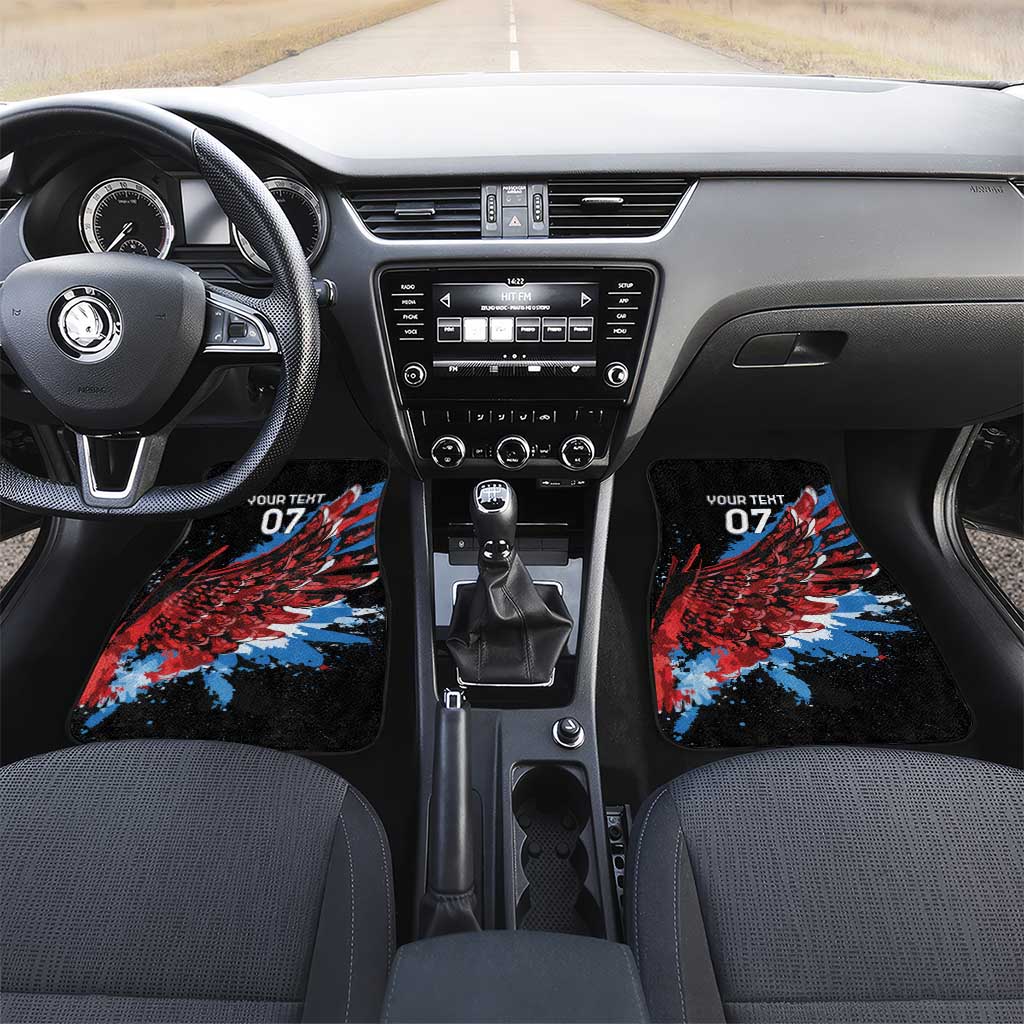 Afro-Antigua and Barbuda Cricket Car Mats Falcons Wings - Take Off - African Pride