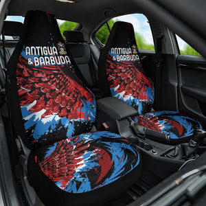 Afro-Antigua and Barbuda Cricket Car Seat Cover Falcons Wings - Take Off - African Pride