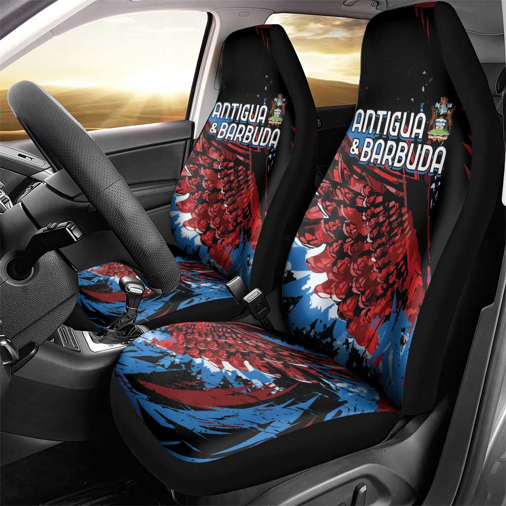 Afro-Antigua and Barbuda Cricket Car Seat Cover Falcons Wings - Take Off - African Pride