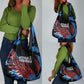 Afro-Antigua and Barbuda Cricket Grocery Bag Falcons Wings - Take Off - African Pride
