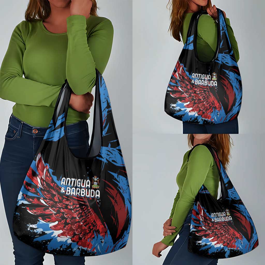 Afro-Antigua and Barbuda Cricket Grocery Bag Falcons Wings - Take Off - African Pride