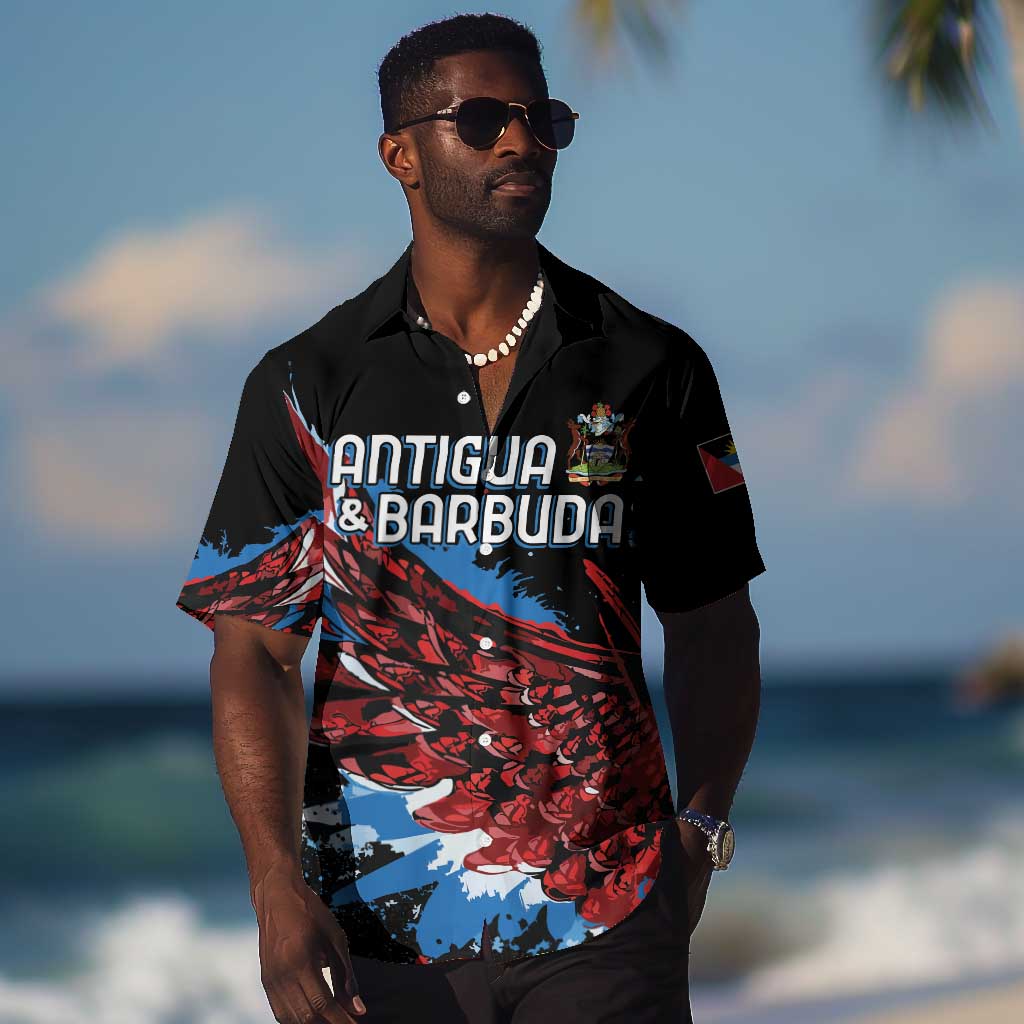 Afro-Antigua and Barbuda Cricket Custom Hawaiian Shirt Falcons Wings - Take Off - African Pride