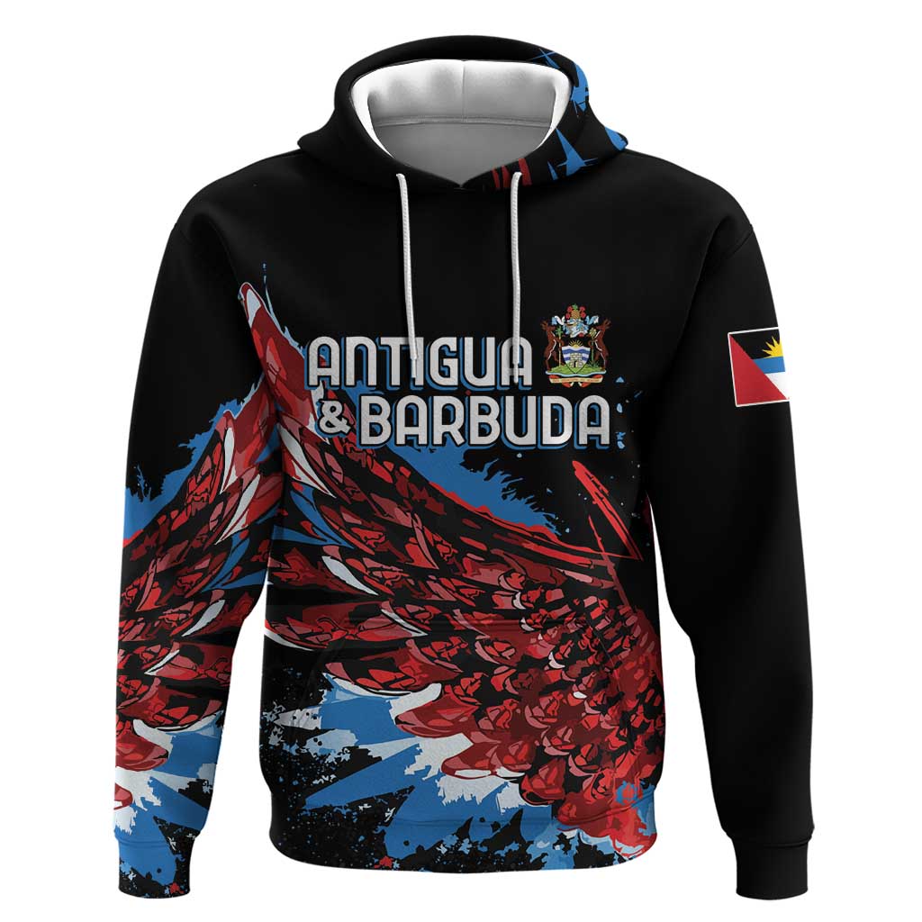 Afro-Antigua and Barbuda Cricket Custom Hoodie Falcons Wings - Take Off - African Pride
