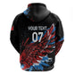 Afro-Antigua and Barbuda Cricket Custom Hoodie Falcons Wings - Take Off - African Pride