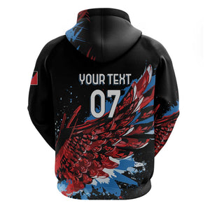 Afro-Antigua and Barbuda Cricket Custom Hoodie Falcons Wings - Take Off - African Pride