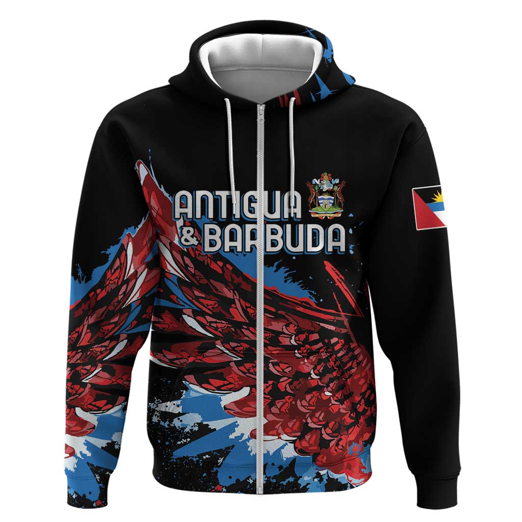 Afro-Antigua and Barbuda Cricket Custom Hoodie Falcons Wings - Take Off - African Pride