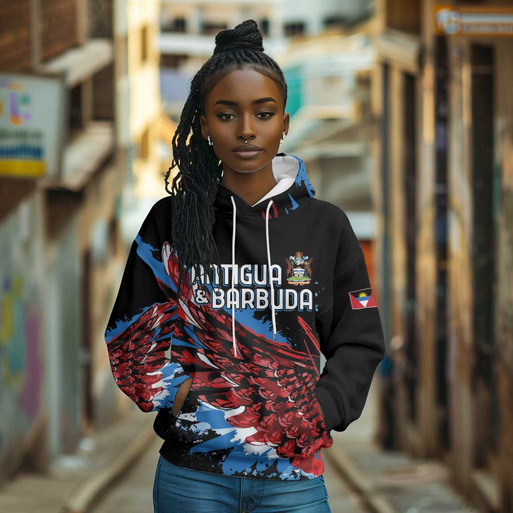 Afro-Antigua and Barbuda Cricket Custom Hoodie Falcons Wings - Take Off - African Pride