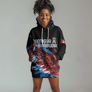Afro-Antigua and Barbuda Cricket Custom Hoodie Dress Falcons Wings - Take Off - African Pride