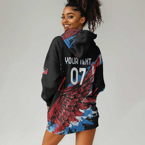Afro-Antigua and Barbuda Cricket Custom Hoodie Dress Falcons Wings - Take Off - African Pride