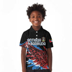 Afro-Antigua and Barbuda Cricket Custom Kid Polo Shirt Falcons Wings - Take Off - African Pride
