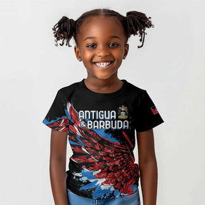 Afro-Antigua and Barbuda Cricket Custom Kid T shirt Falcons Wings - Take Off - African Pride