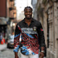 Afro-Antigua and Barbuda Cricket Custom Long Sleeve Button Shirt Falcons Wings - Take Off - African Pride