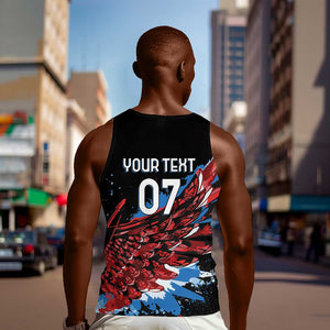 Afro-Antigua and Barbuda Cricket Custom Men Tank Top Falcons Wings - Take Off - African Pride
