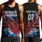 Afro-Antigua and Barbuda Cricket Custom Men Tank Top Falcons Wings - Take Off - African Pride