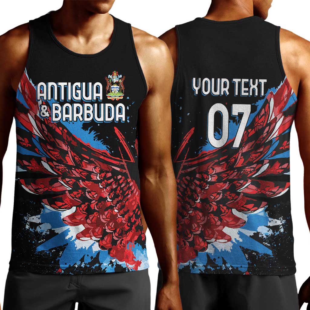 Afro-Antigua and Barbuda Cricket Custom Men Tank Top Falcons Wings - Take Off - African Pride