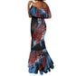 Afro-Antigua and Barbuda Cricket Custom Mermaid Dress Falcons Wings - Take Off - African Pride