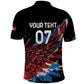 Afro-Antigua and Barbuda Cricket Custom Polo Shirt Falcons Wings - Take Off - African Pride