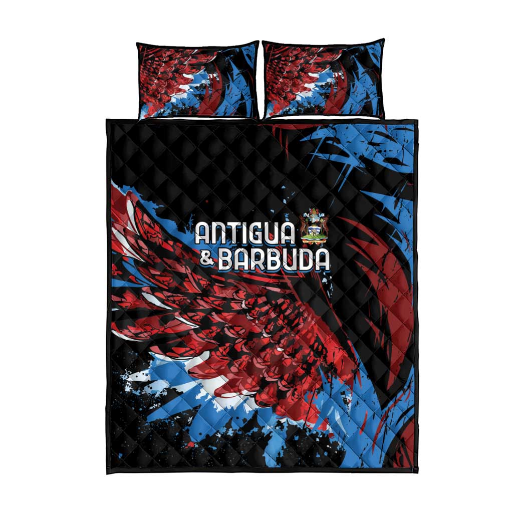 Afro-Antigua and Barbuda Cricket Quilt Bed Set Falcons Wings - Take Off - African Pride