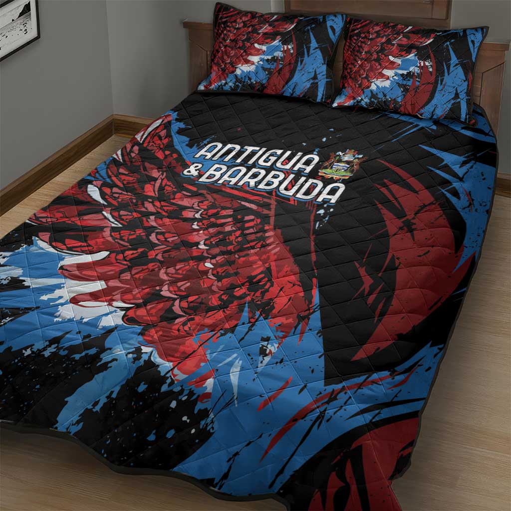 Afro-Antigua and Barbuda Cricket Quilt Bed Set Falcons Wings - Take Off - African Pride
