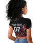 Afro-Antigua and Barbuda Cricket Custom Raglan Cropped T shirt Falcons Wings - Take Off - African Pride