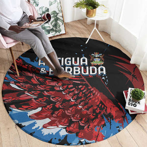 Afro-Antigua and Barbuda Cricket Round Carpet Falcons Wings - Take Off - African Pride