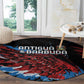 Afro-Antigua and Barbuda Cricket Round Carpet Falcons Wings - Take Off - African Pride