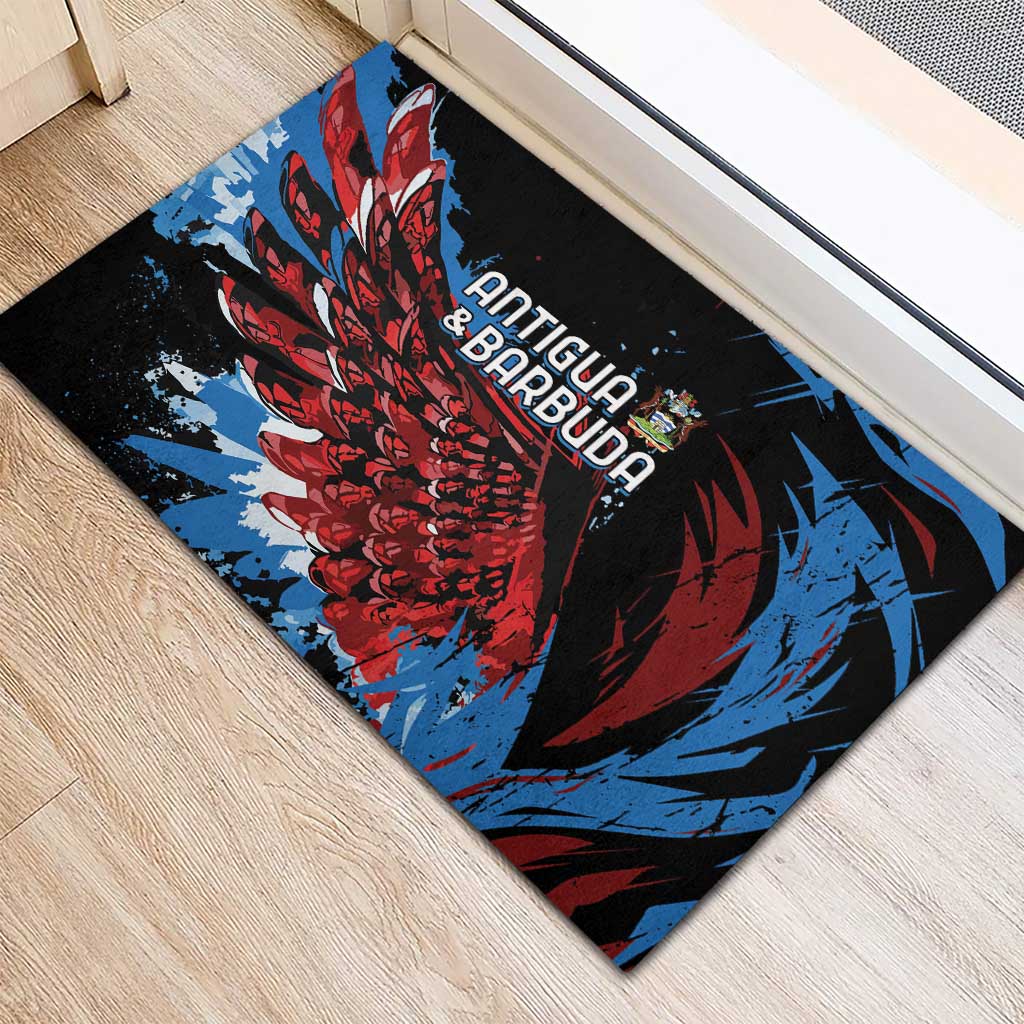 Afro-Antigua and Barbuda Cricket Rubber Doormat Falcons Wings - Take Off - African Pride