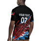 Afro-Antigua and Barbuda Cricket Custom Rugby Jersey Falcons Wings - Take Off - African Pride