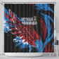 Afro-Antigua and Barbuda Cricket Shower Curtain Falcons Wings - Take Off - African Pride