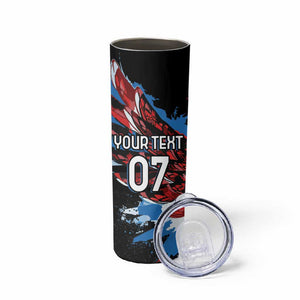 Afro-Antigua and Barbuda Cricket Custom Skinny Tumbler Falcons Wings - Take Off - African Pride