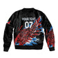 Afro-Antigua and Barbuda Cricket Custom Sleeve Zip Bomber Jacket Falcons Wings - Take Off - African Pride