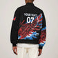 Afro-Antigua and Barbuda Cricket Custom Sleeve Zip Bomber Jacket Falcons Wings - Take Off - African Pride