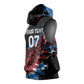 Afro-Antigua and Barbuda Cricket Custom Sleeveless Hoodie Falcons Wings - Take Off - African Pride