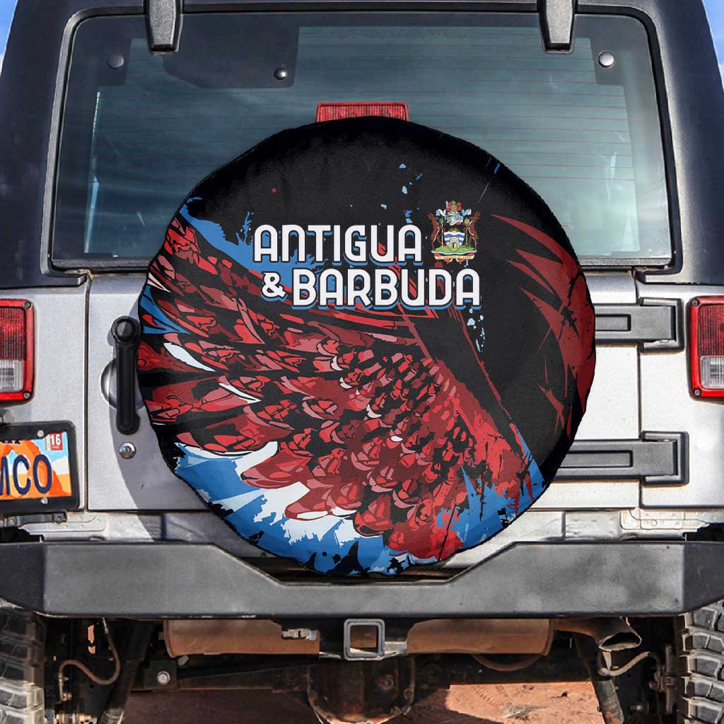 Afro-Antigua and Barbuda Cricket Spare Tire Cover Falcons Wings - Take Off - African Pride