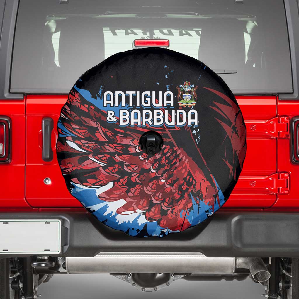 Afro-Antigua and Barbuda Cricket Spare Tire Cover Falcons Wings - Take Off - African Pride