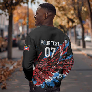 Afro-Antigua and Barbuda Cricket Custom Sweatshirt Falcons Wings - Take Off - African Pride