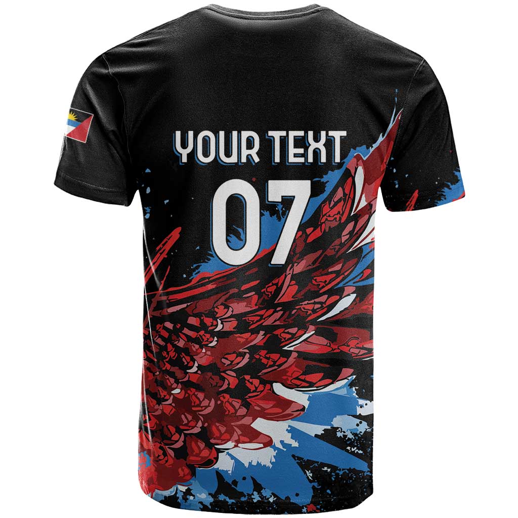 Afro-Antigua and Barbuda Cricket Custom T shirt Falcons Wings - Take Off - African Pride