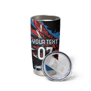 Afro-Antigua and Barbuda Cricket Custom Tumbler Cup Falcons Wings - Take Off - African Pride