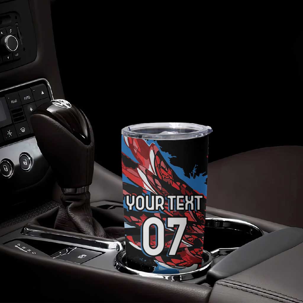 Afro-Antigua and Barbuda Cricket Custom Tumbler Cup Falcons Wings - Take Off - African Pride