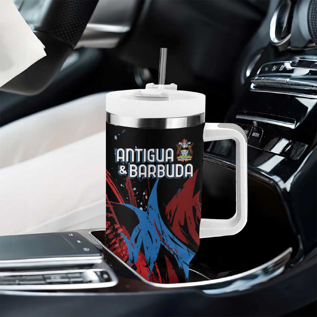 Afro-Antigua and Barbuda Cricket Custom Tumbler With Handle Falcons Wings - Take Off - African Pride