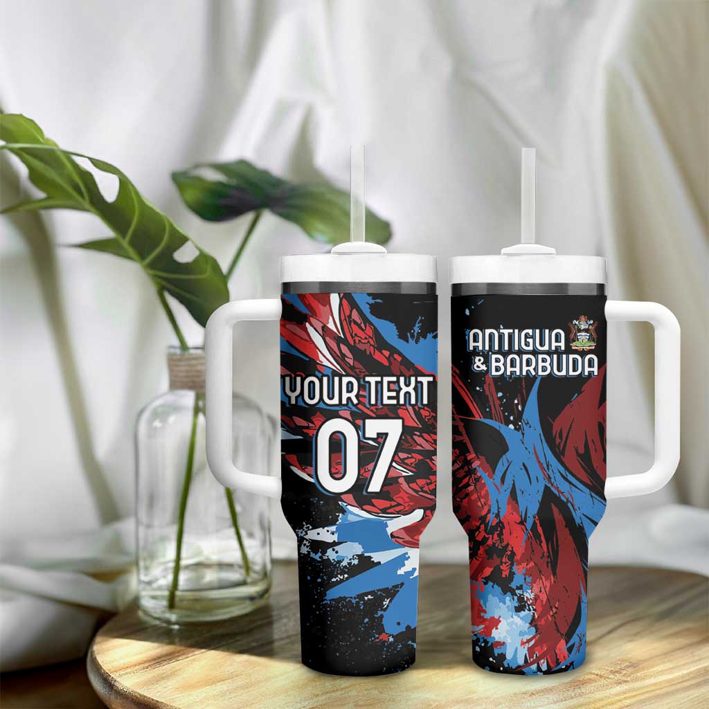 Afro-Antigua and Barbuda Cricket Custom Tumbler With Handle Falcons Wings - Take Off - African Pride