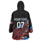 Afro-Antigua and Barbuda Cricket Custom Wearable Blanket Hoodie Falcons Wings - Take Off - African Pride