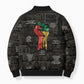 Juneteenth Black History Bomber Puffer Jacket Inspirational Quotes Collage