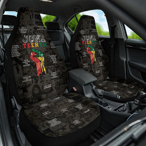 Juneteenth Black History Car Seat Cover Inspirational Quotes Collage