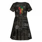 Juneteenth Black History Kid Short Sleeve Dress Inspirational Quotes Collage