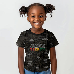 Juneteenth Black History Kid T shirt Inspirational Quotes Collage